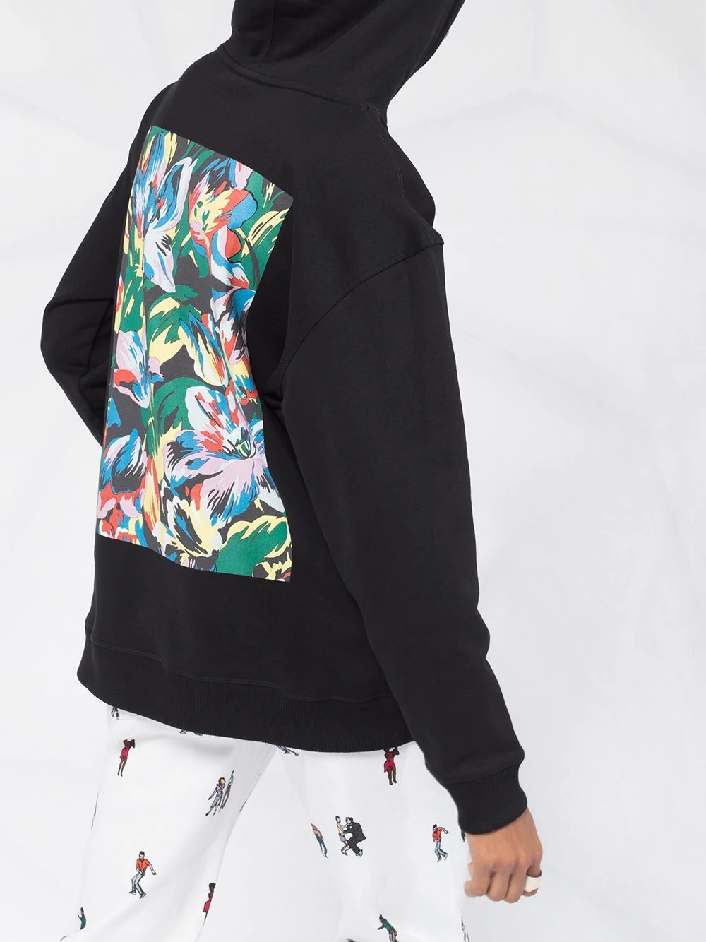 floral-print hoodie - 5