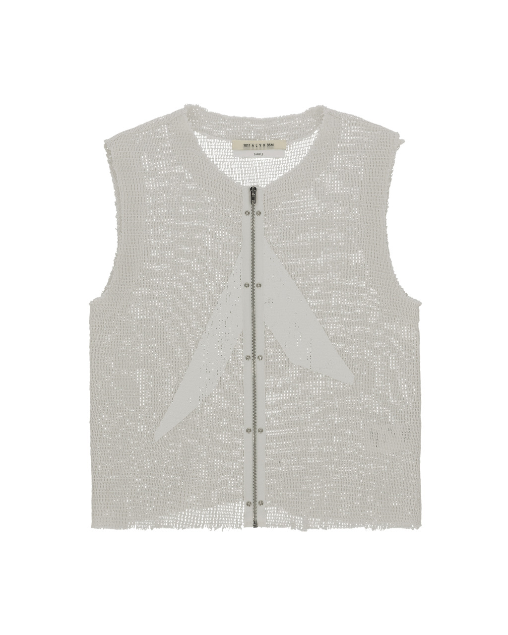 ZIP-UP LOGO MESH VEST - 1