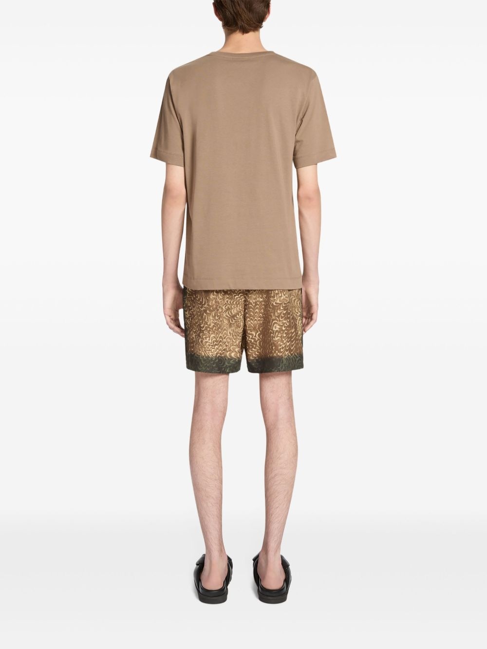 geometric-print swim shorts - 4