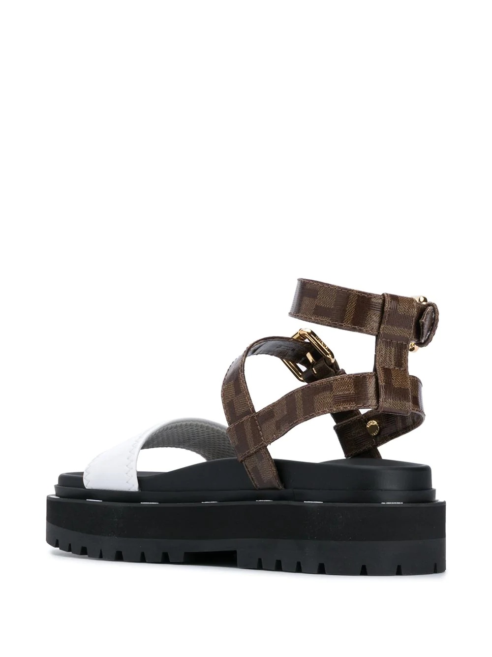 FF logo strap sandals - 3