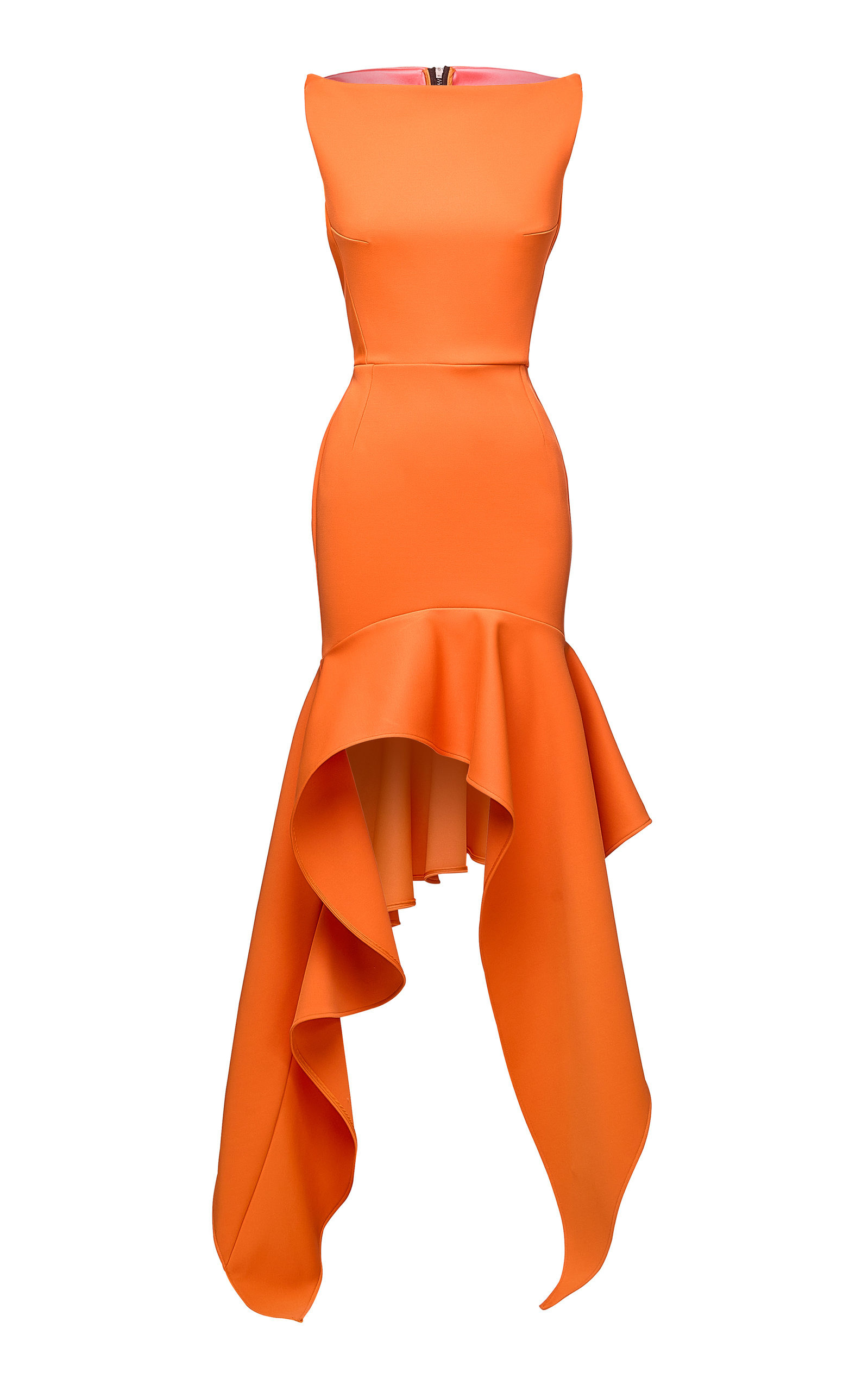 Ulysses Ruffled Mini Dress orange - 1