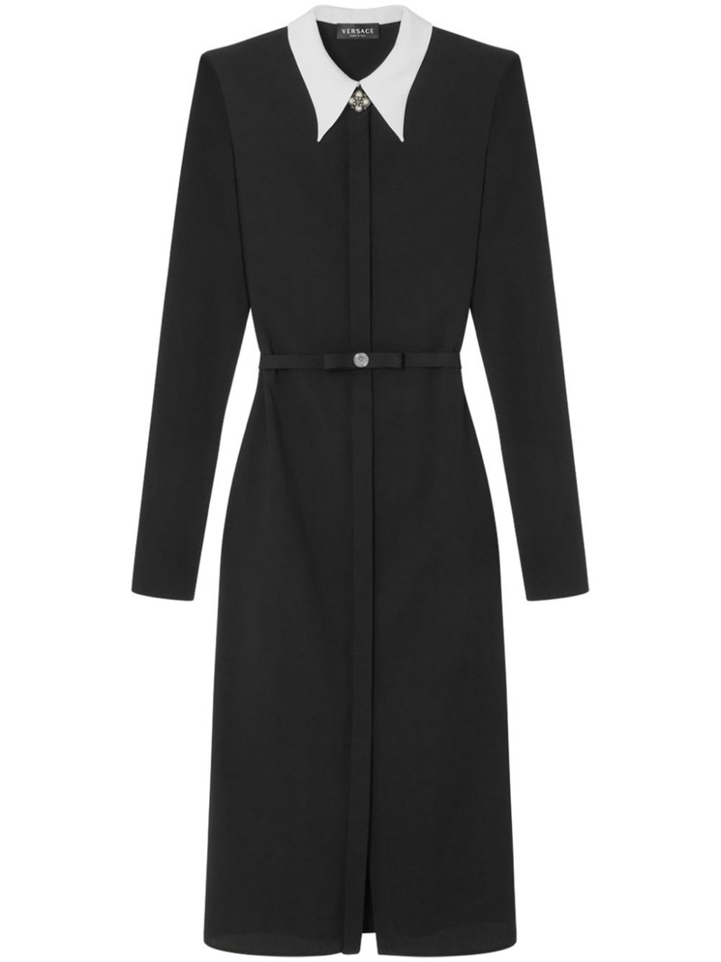 pearl-detailing midi dress 1