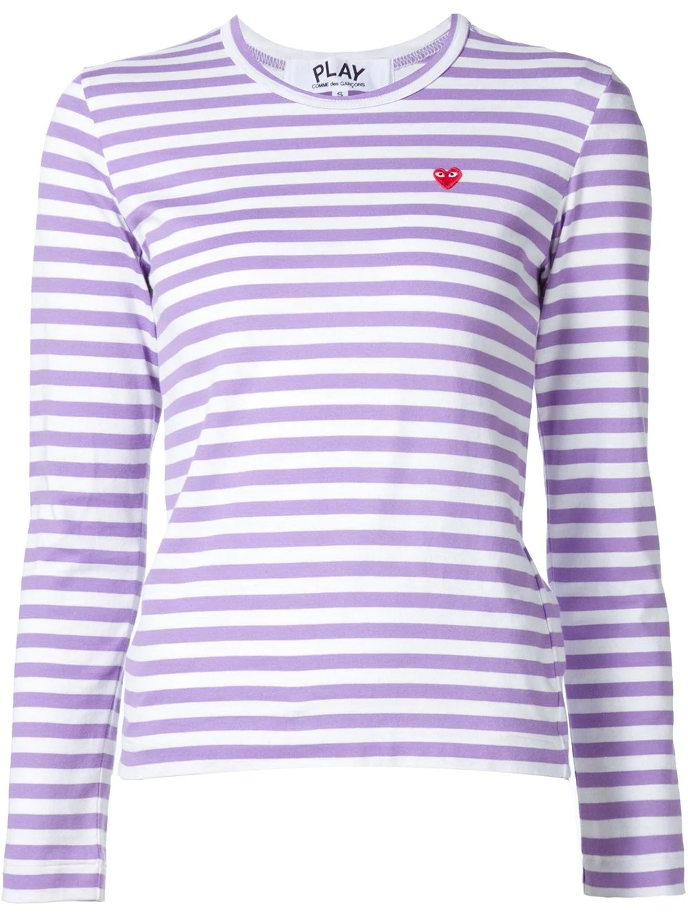 mini heart striped T-shirt - 1