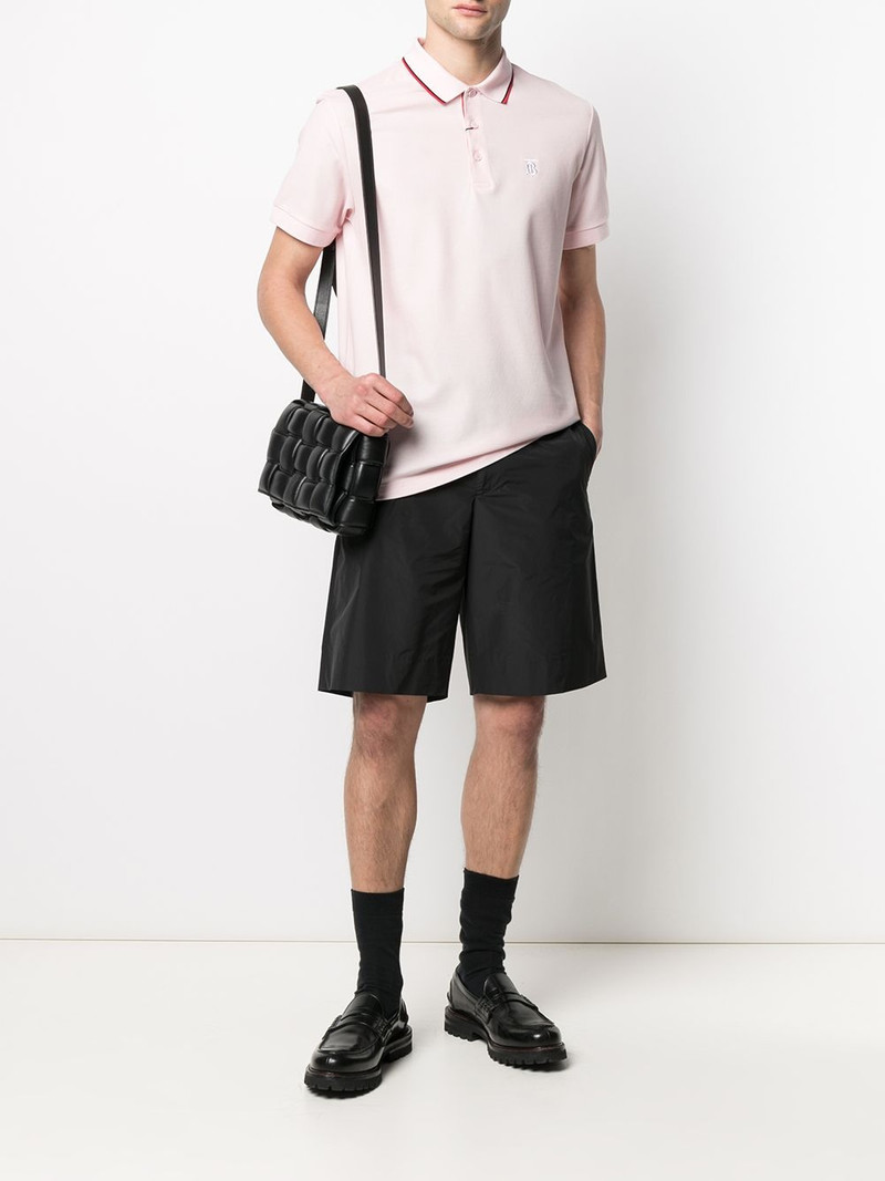 Prada triangle patch logo shorts outlook