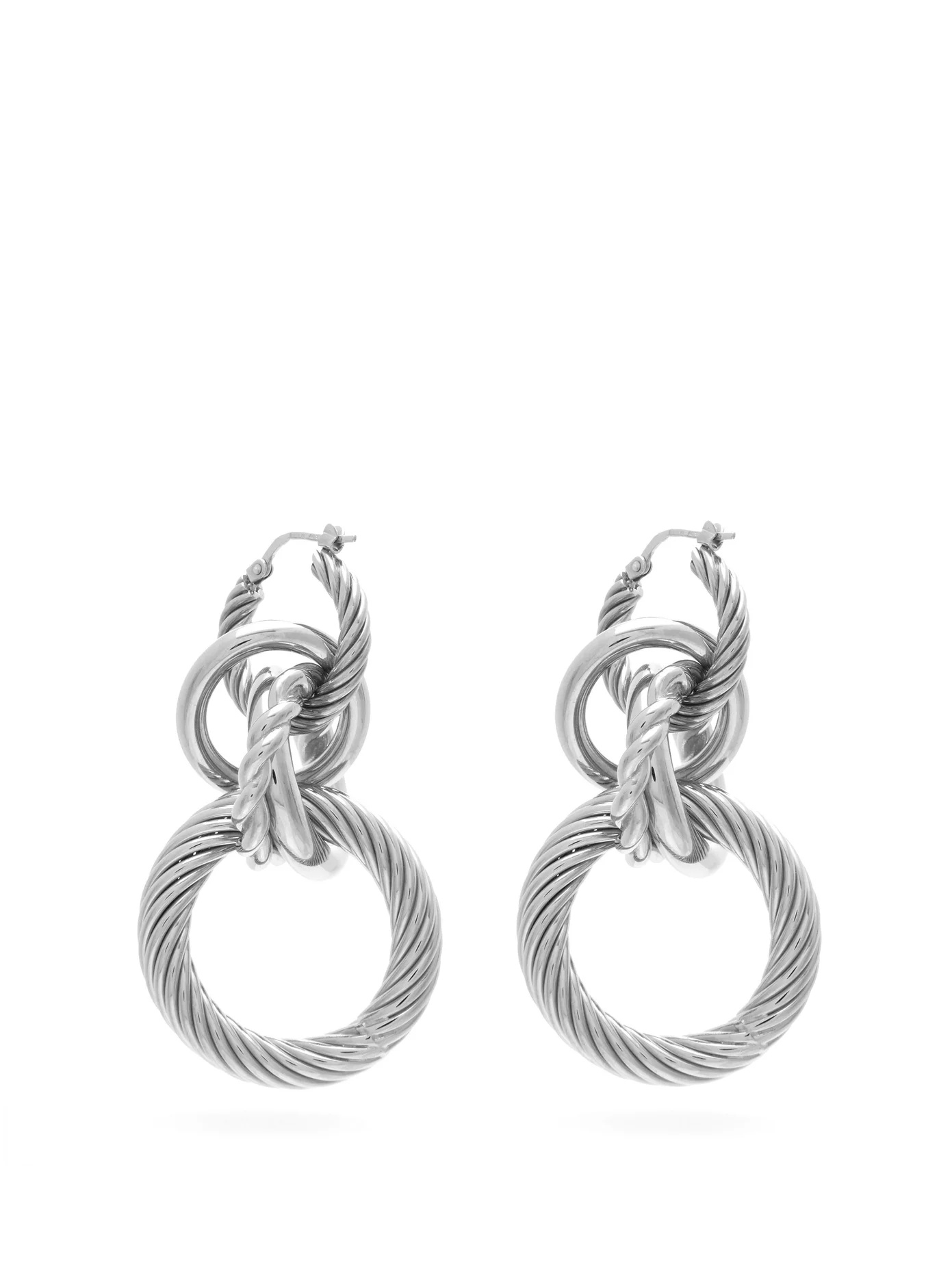 Interlocking hoop earrings - 3