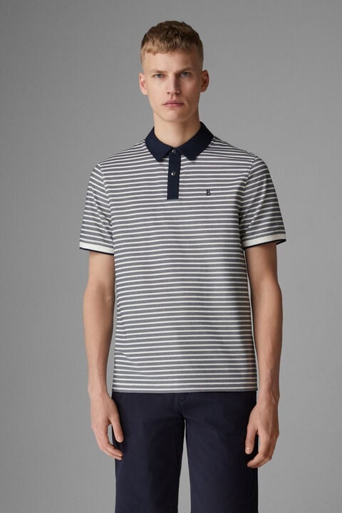Timo Polo shirt in Navy blue/White - 2