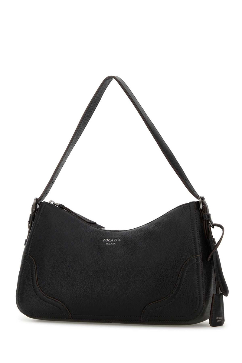 Prada Prada Women Black Leather Shoulder Bag outlook
