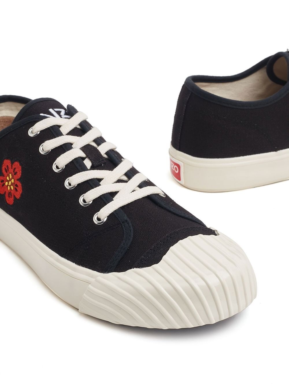 lace-up low-top sneakers - 4