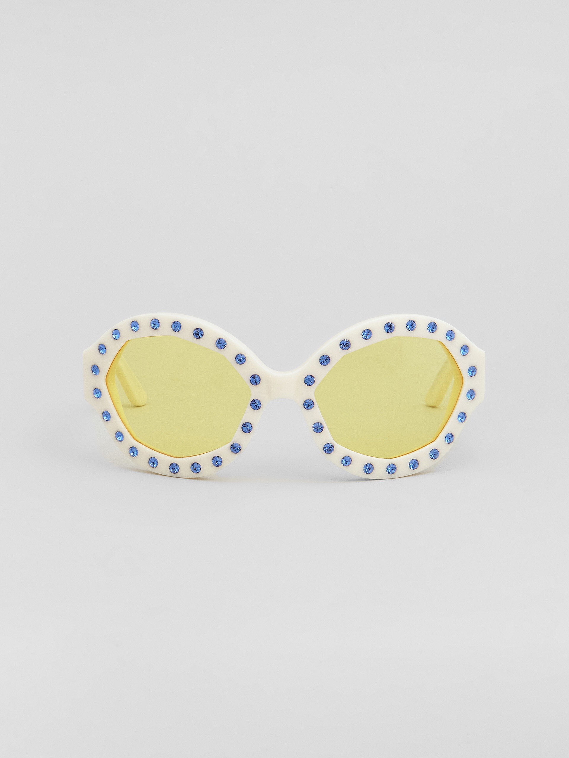 NAICA MINE WHITE ACETATE AND NYLON SUNGLASSES - 1