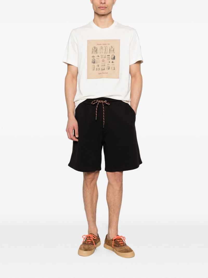 Moncler drawstring side stripe shorts outlook