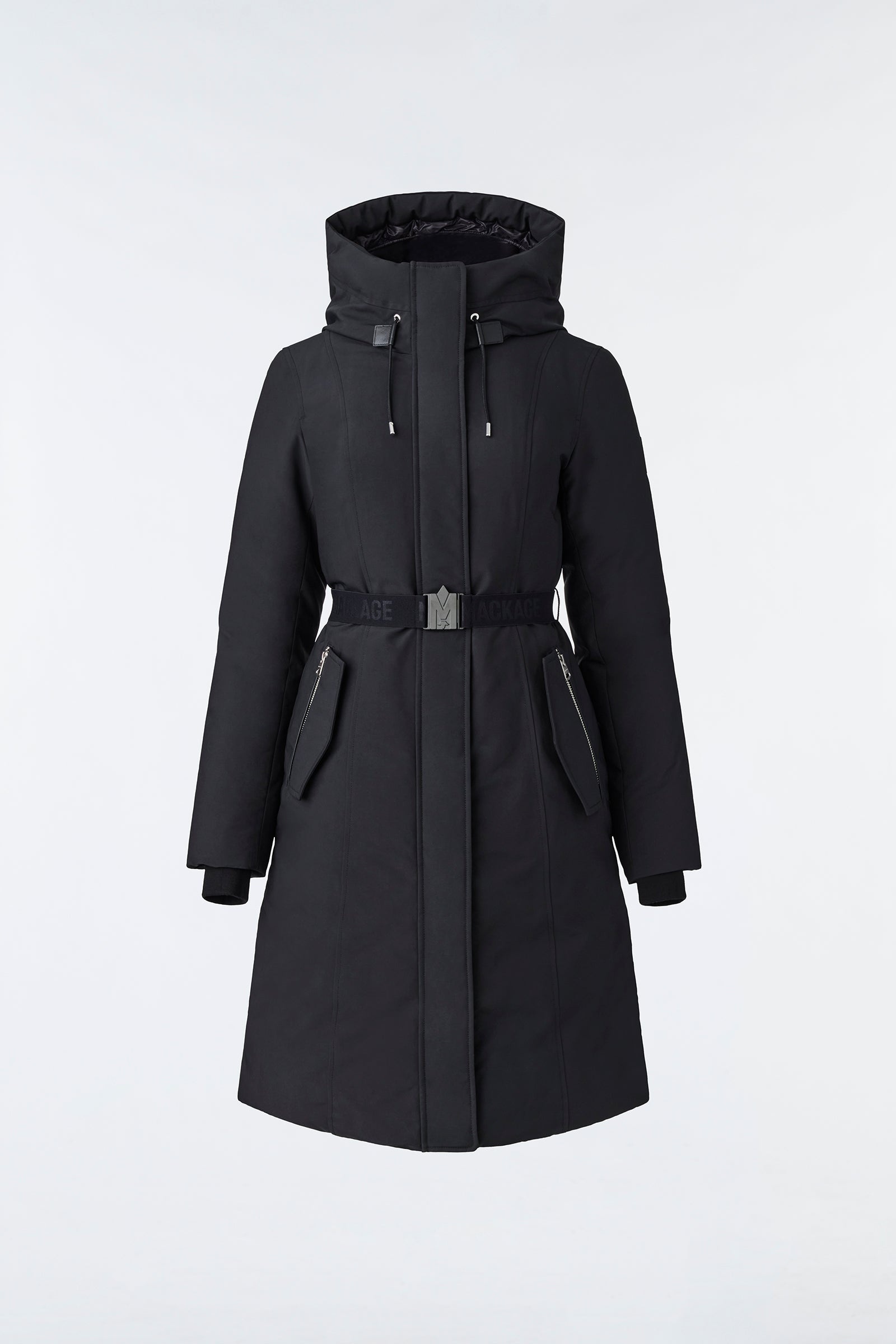 KAILYN flared down coat with hood for ladies - 1