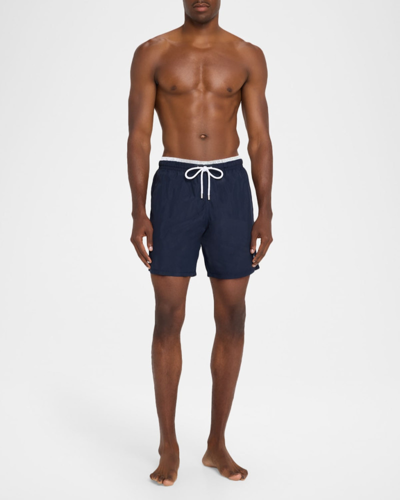 Vilebrequin Men's Les Unis Bicolor Swim Trunks outlook