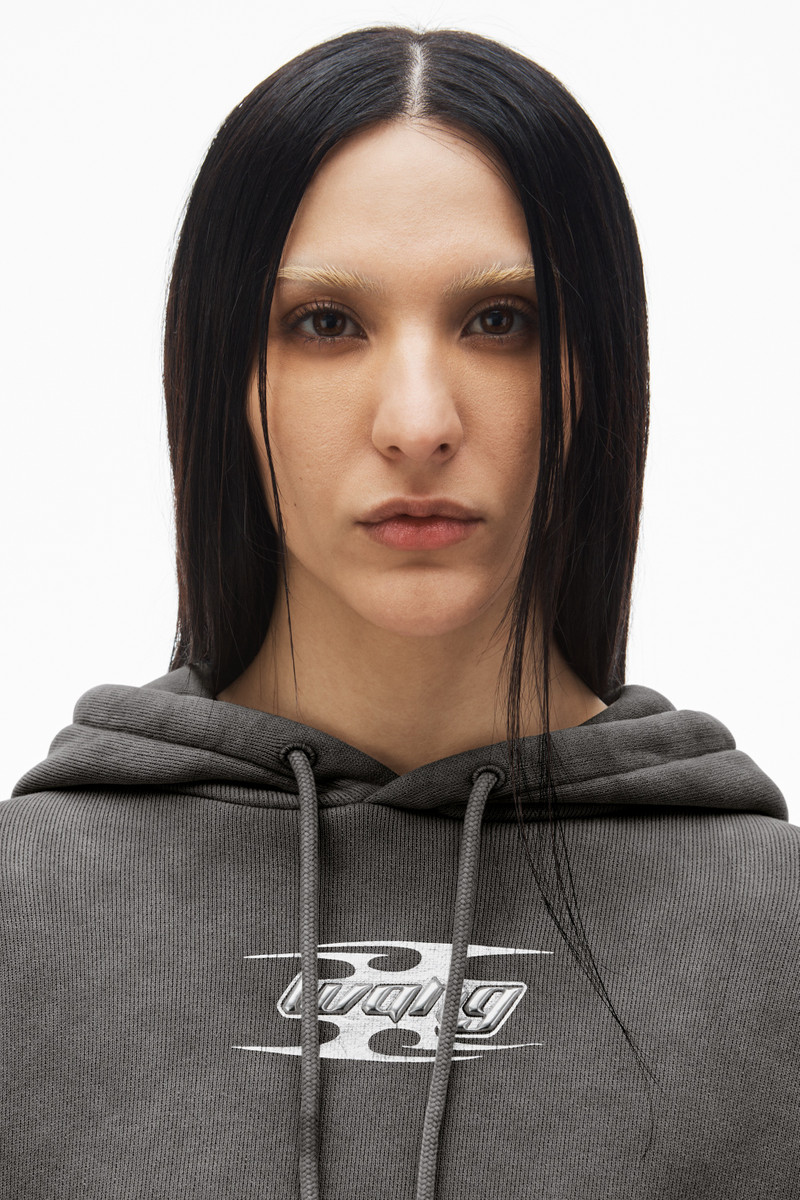 blade logo-embossed hoodie in cotton 5