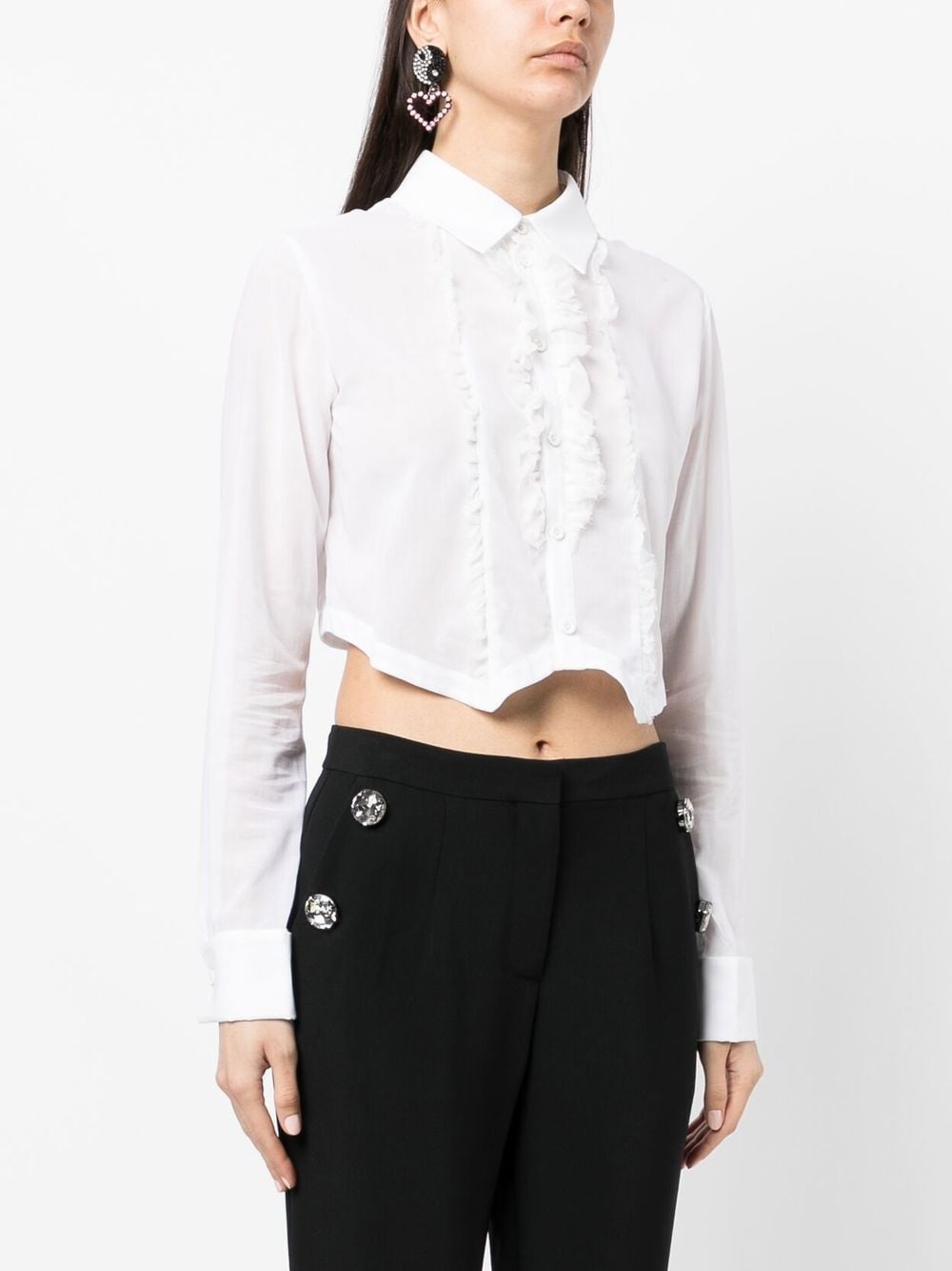 ruffled tuxedo shirt - 3