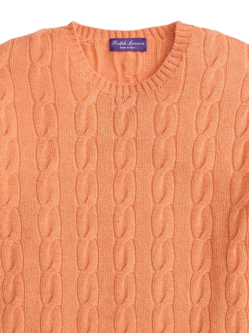 cable-knit long-sleeve sweater - 2