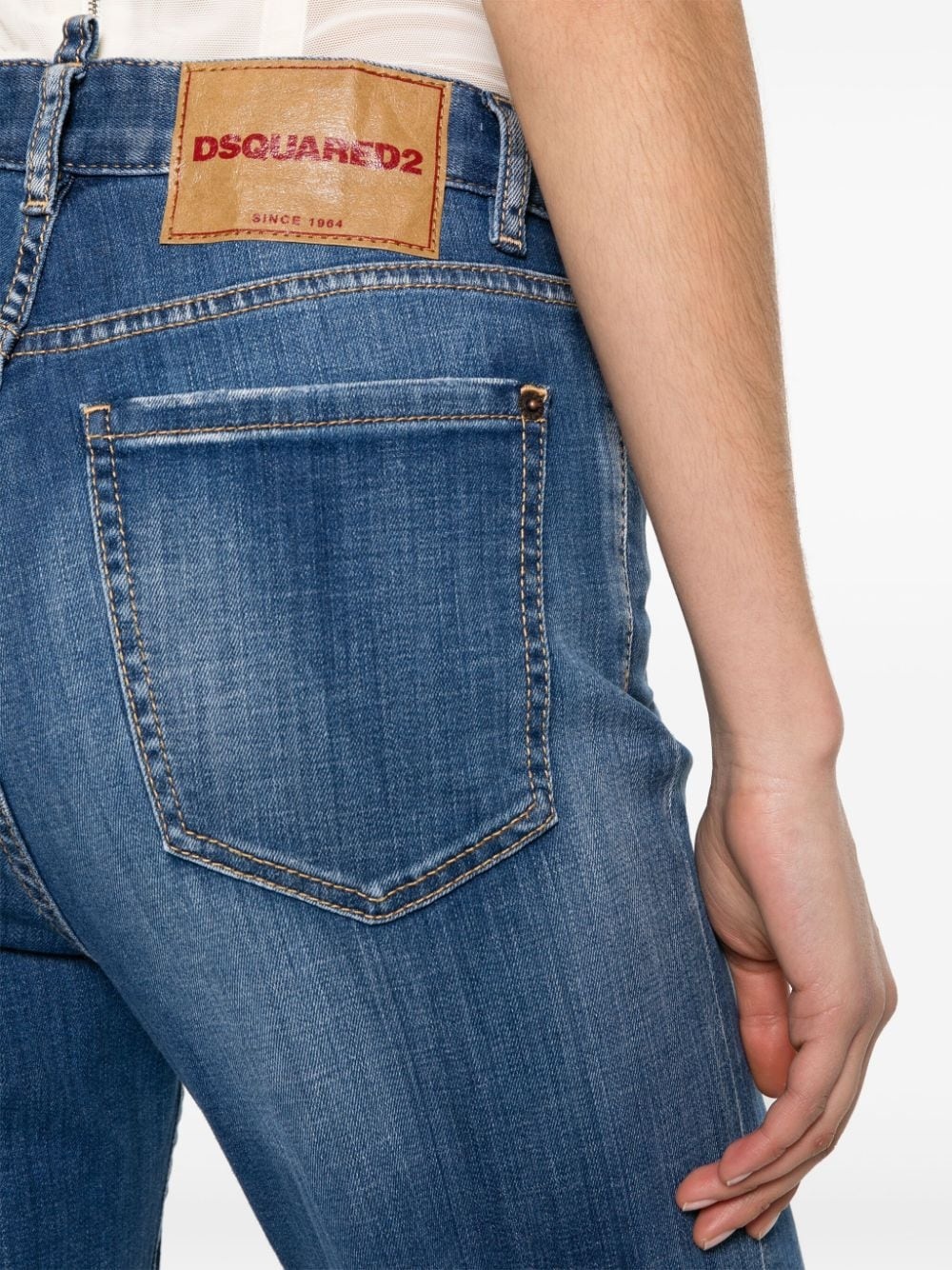 mid-rise slim-fit jeans - 5