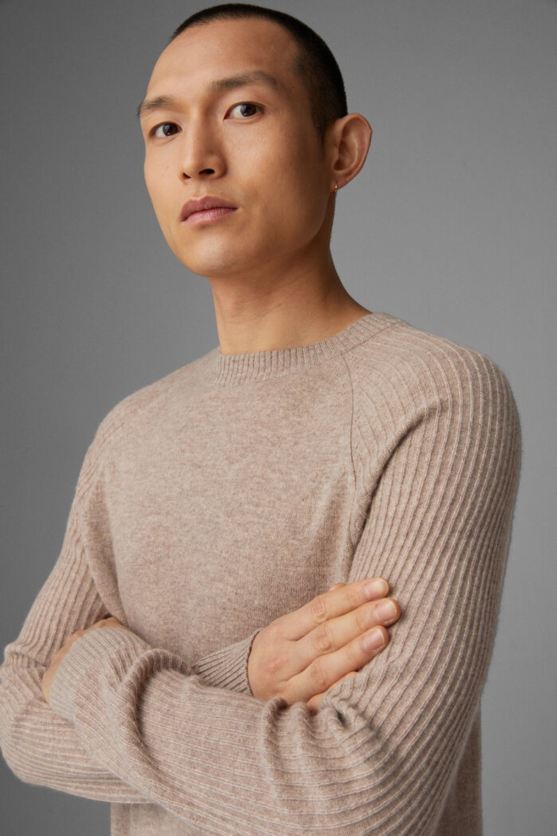 Barron Cashmere pullover in Beige 4