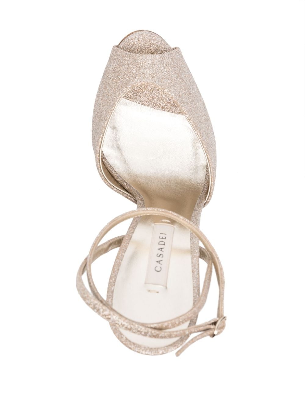 Flora Jolly 140mm glitter sandals - 4