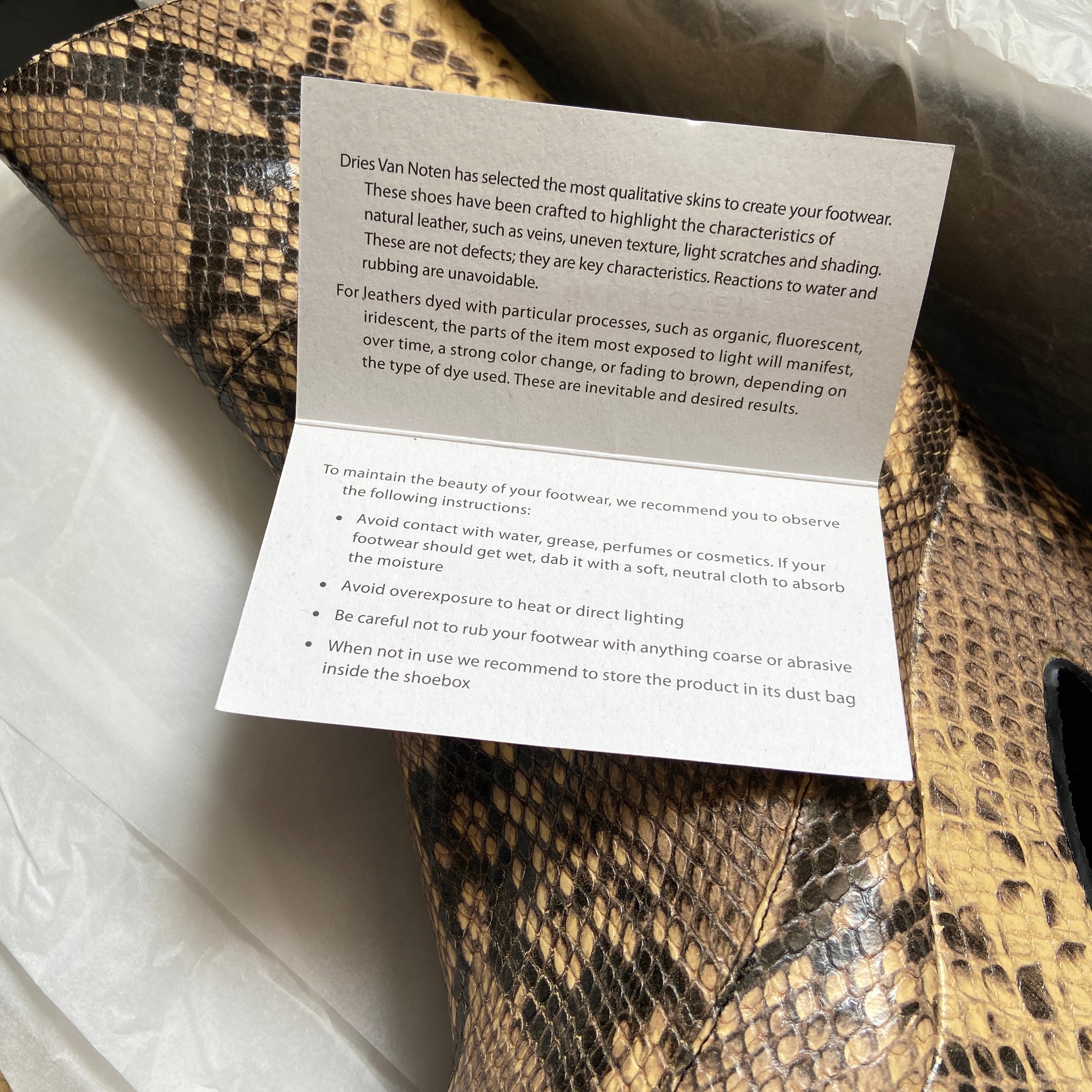 zOthers - Dries Van Noten python texture calfskin platform boots 39 - 12