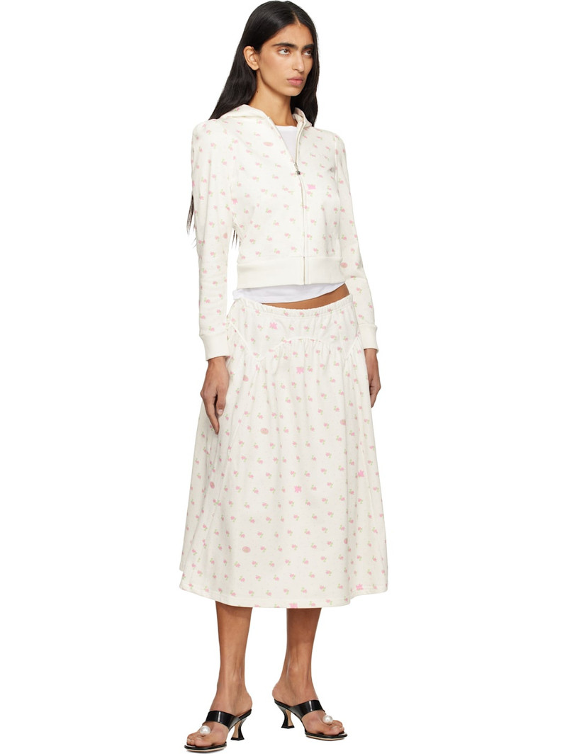 SANDY LIANG White Houston Midi Skirt outlook