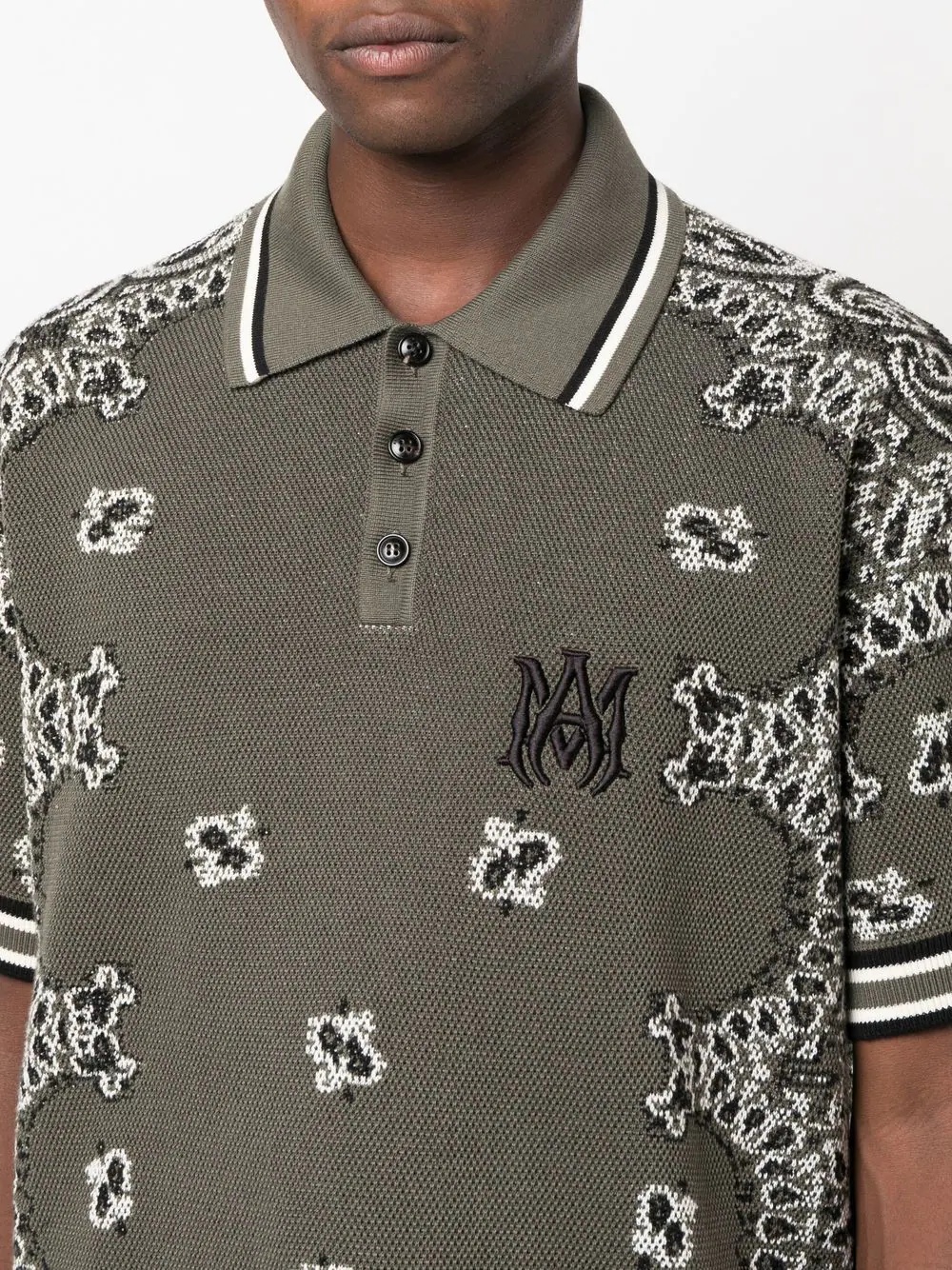 pattern-embroidered polo shirt - 5