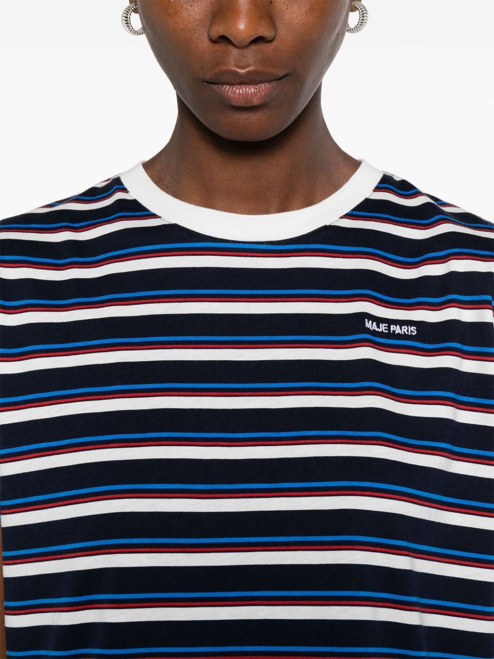 striped T-shirt - 5