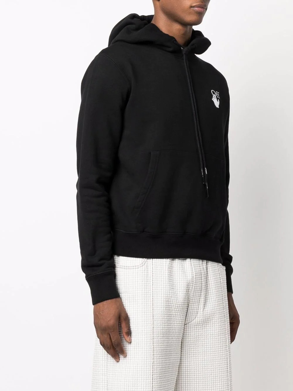 Arrows-print logo hoodie - 4