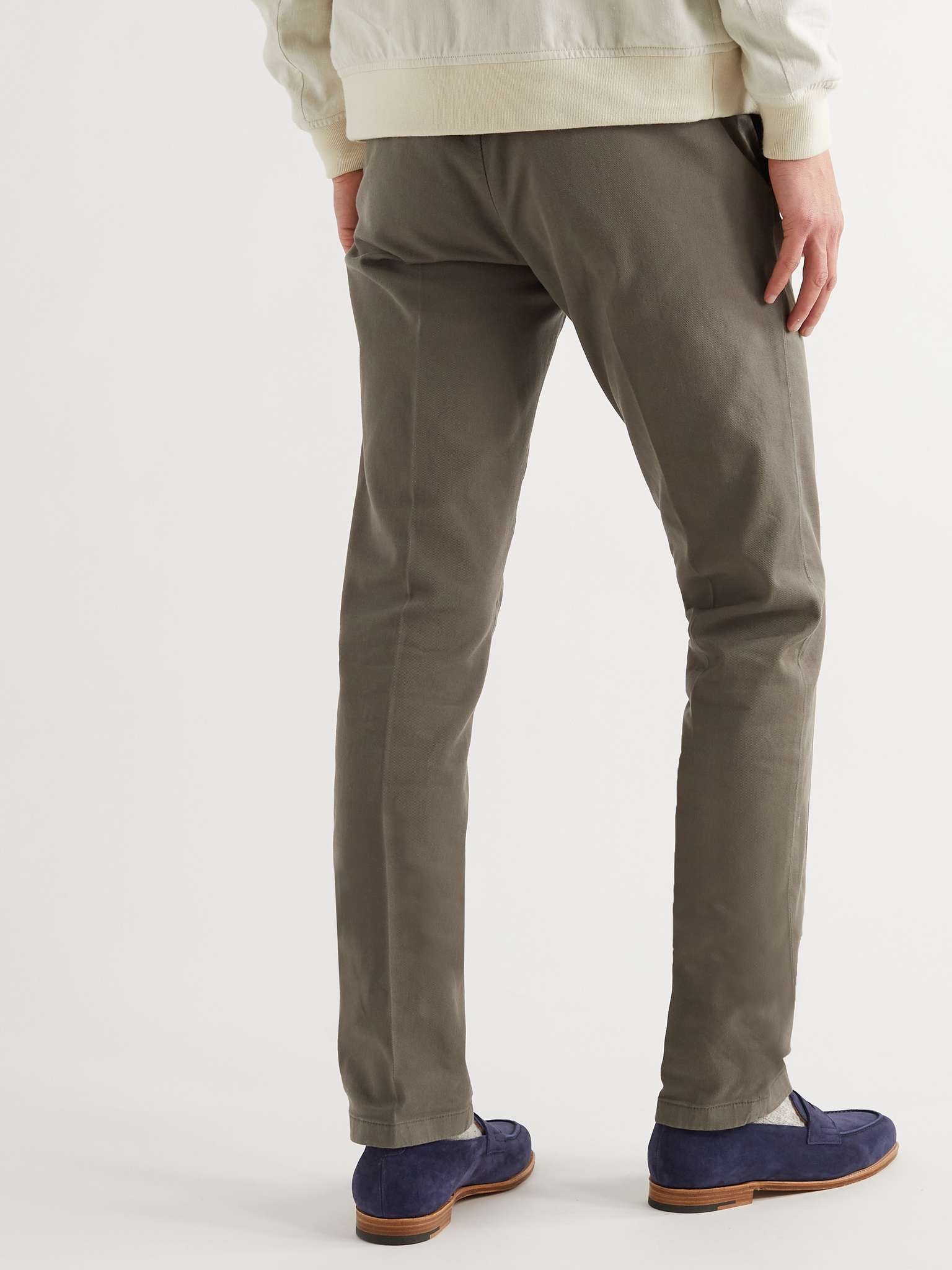 Slim-Fit Tapered Stretch Cotton-Twill Chinos - 4