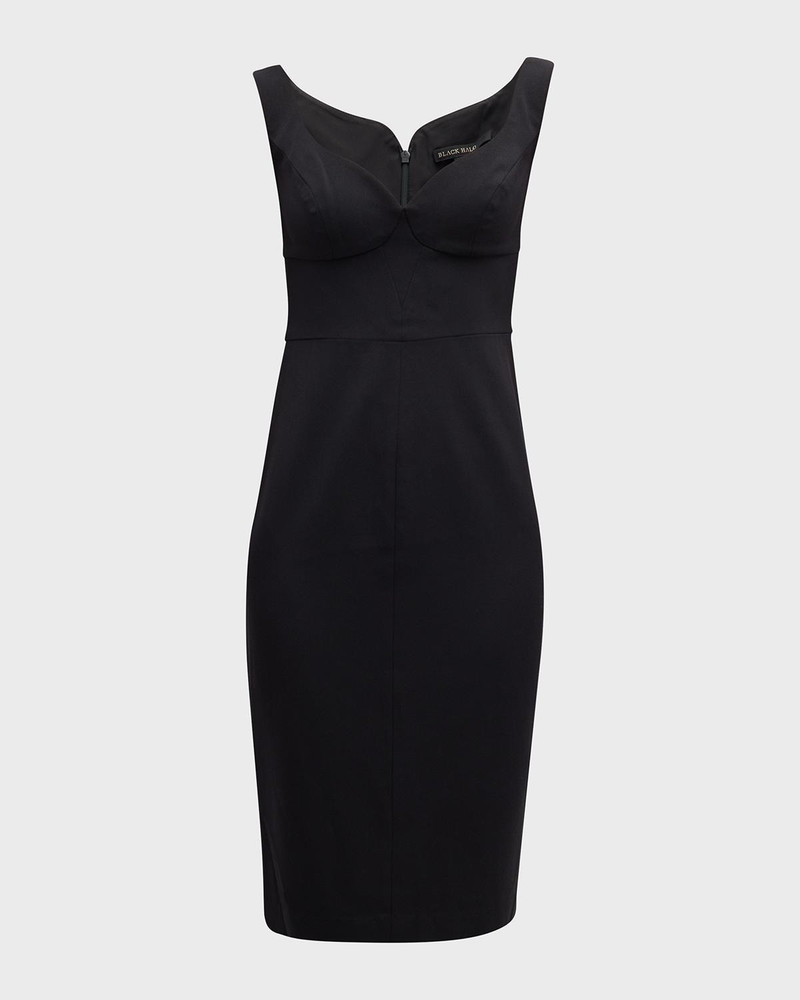 Sleeveless Sweetheart Midi Sheath Dress 1