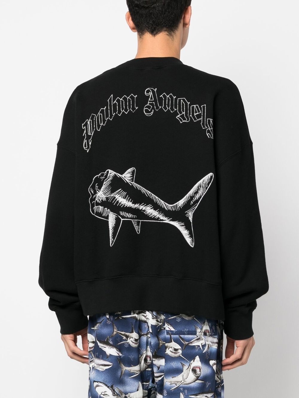 Split Shark crew-neck sweatshirt - 4