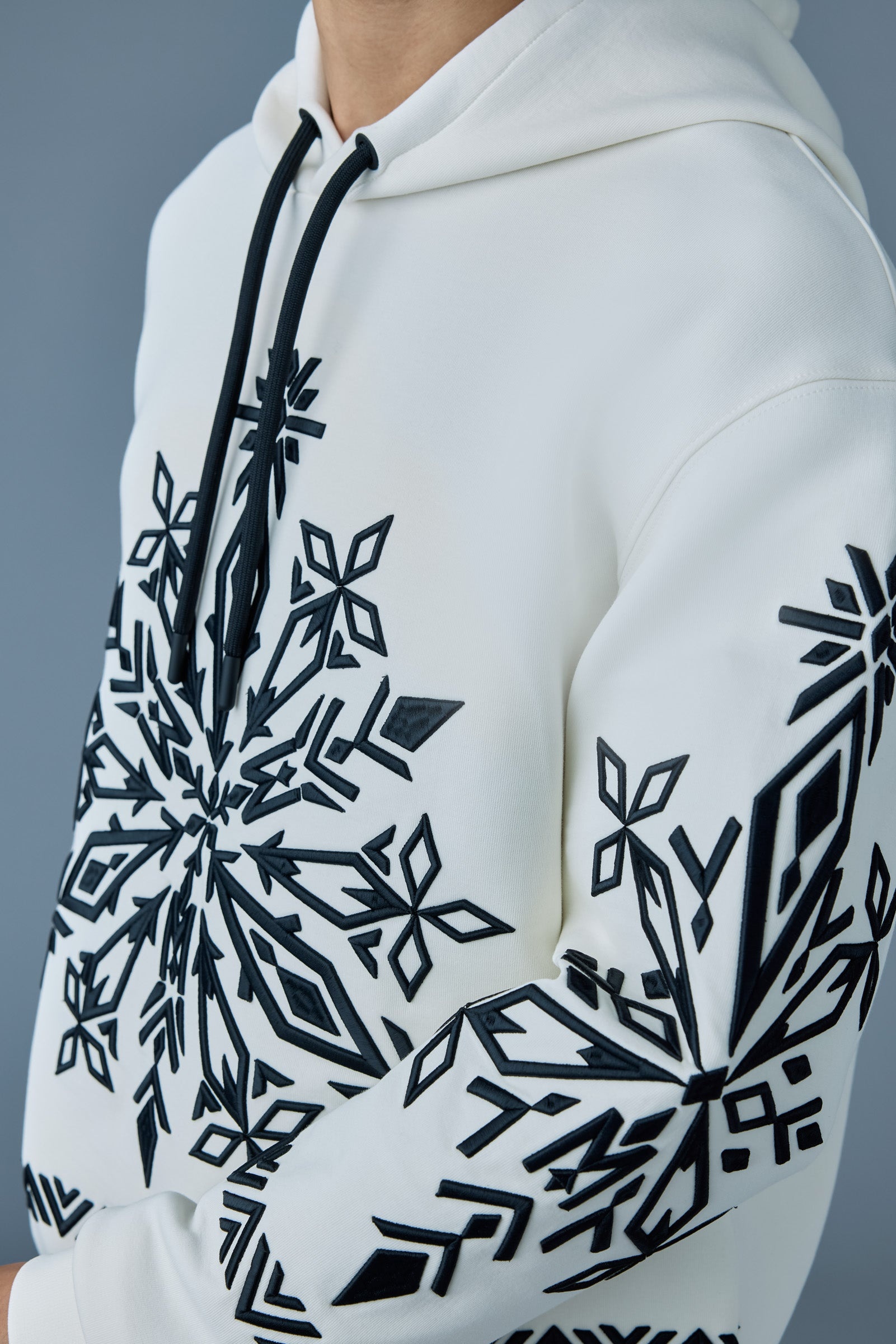 OLSEN Snowflake embroidery hoodie - 6