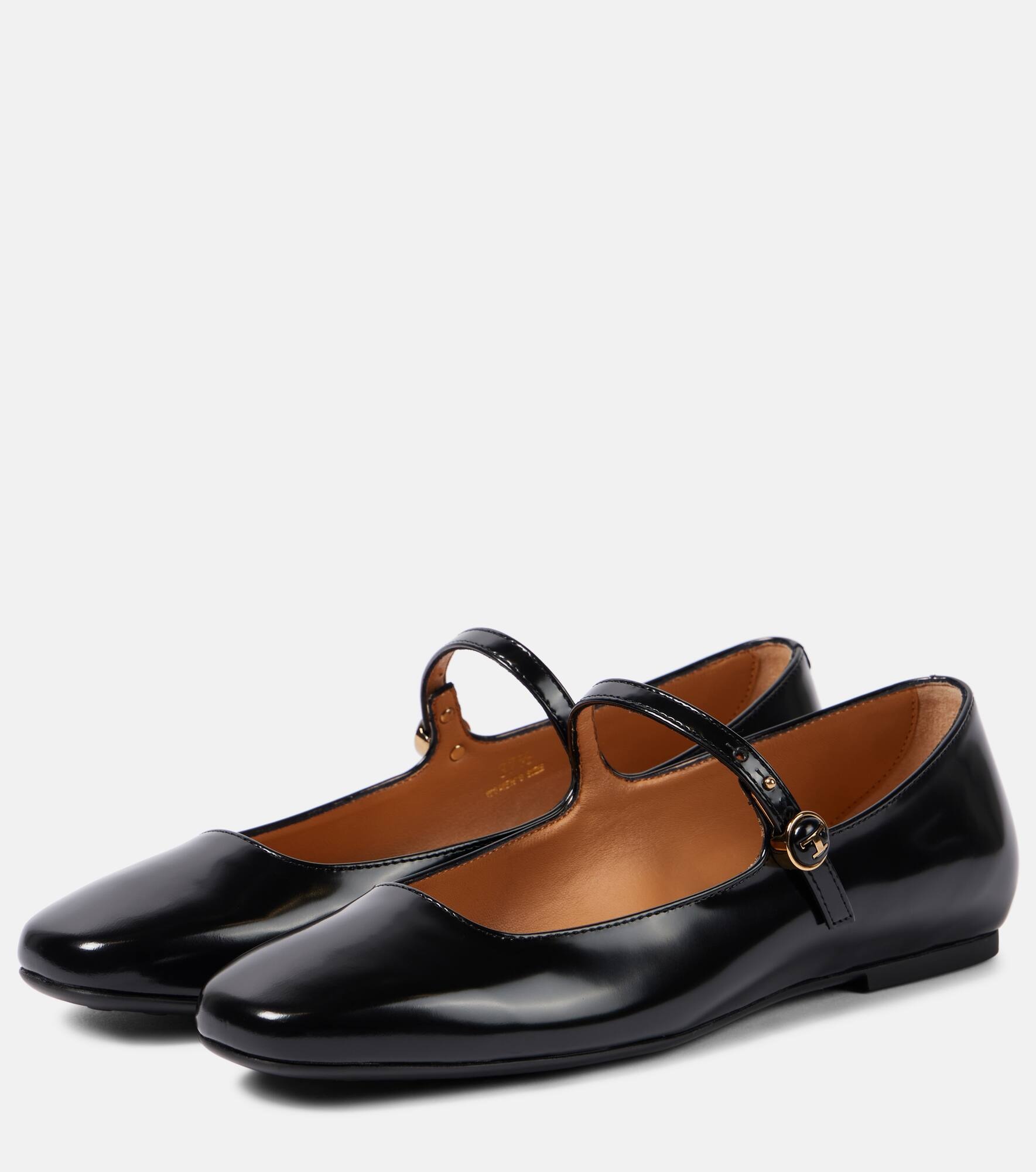 Patent leather Mary Jane flats - 5