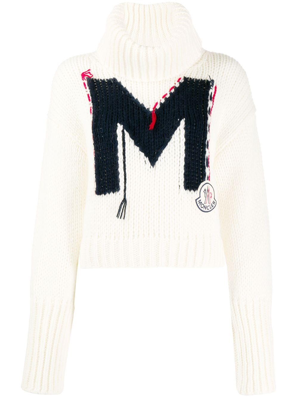 intarsia M cropped sweater - 1