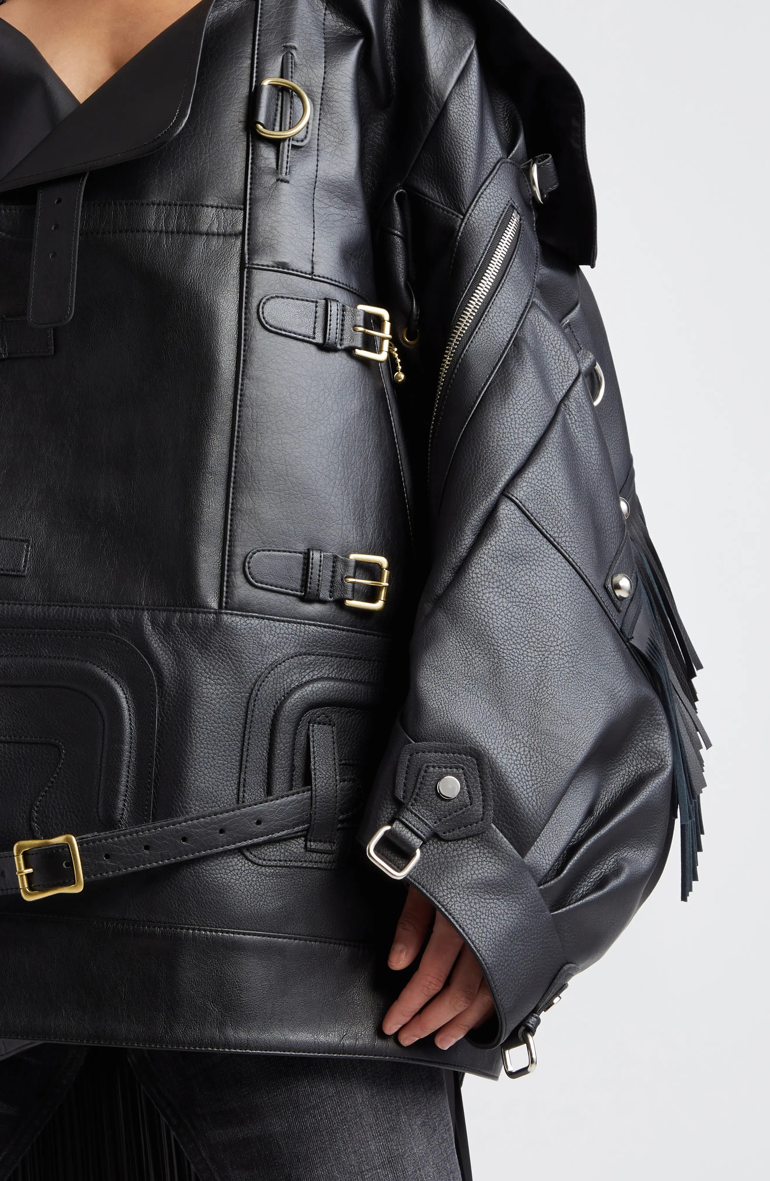 Junya Watanabe Oversize Faux Leather Jacket | nordstrom