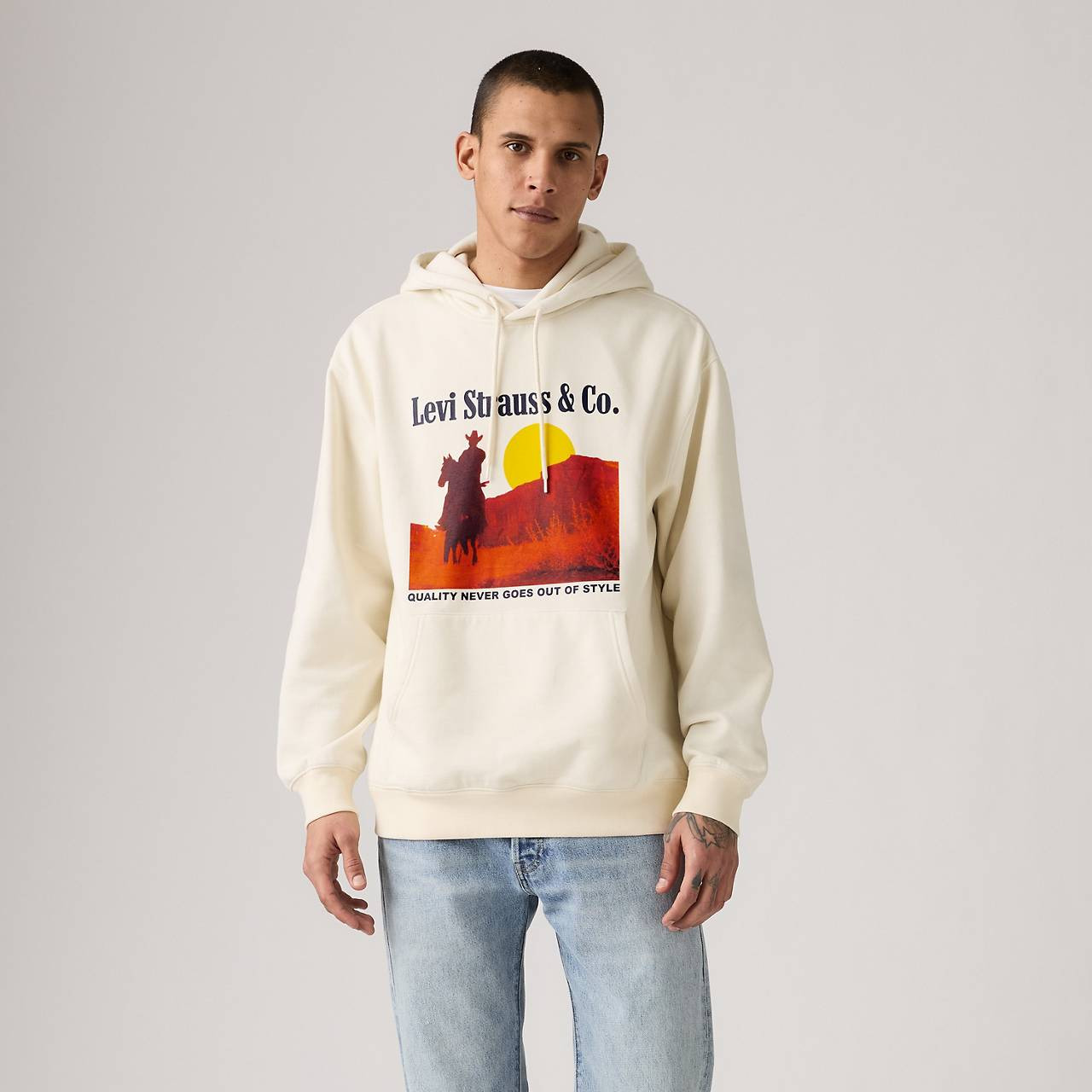 RELAXED GRAPHIC HOODIE SWEATSHIRT - 2