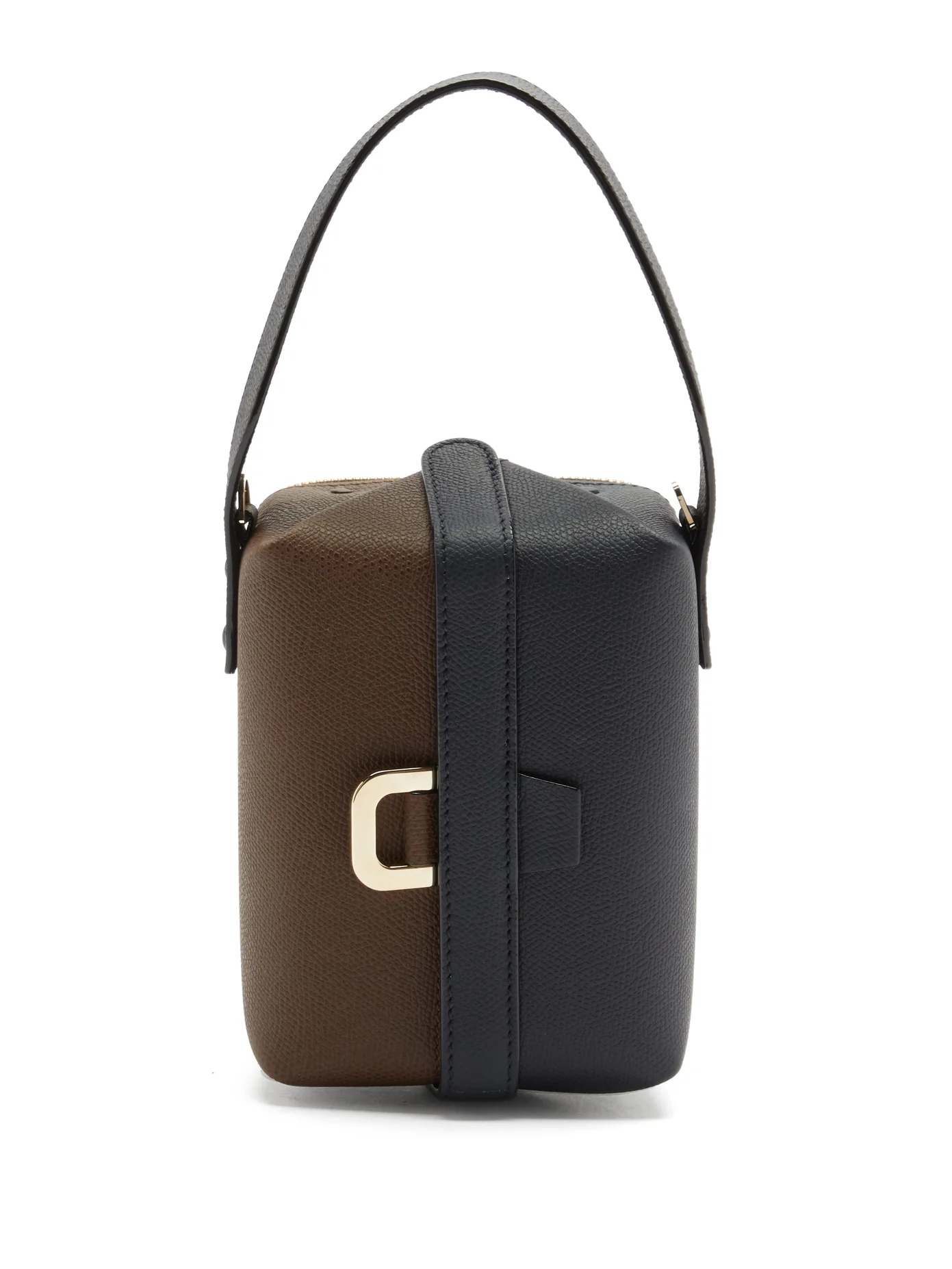 Tric Trac bi-colour grained-leather bag - 1