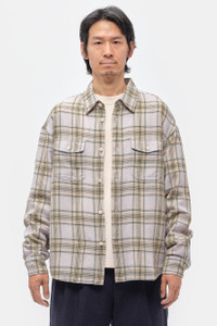 visvim Pioneer L/S Shirt in Ivory | notreshop | REVERSIBLE