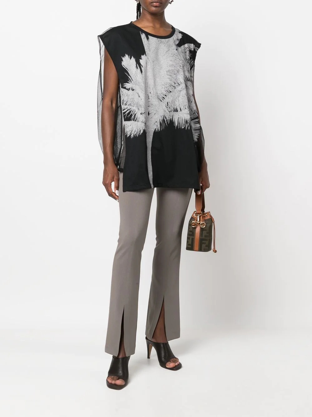 graphic-print top - 2