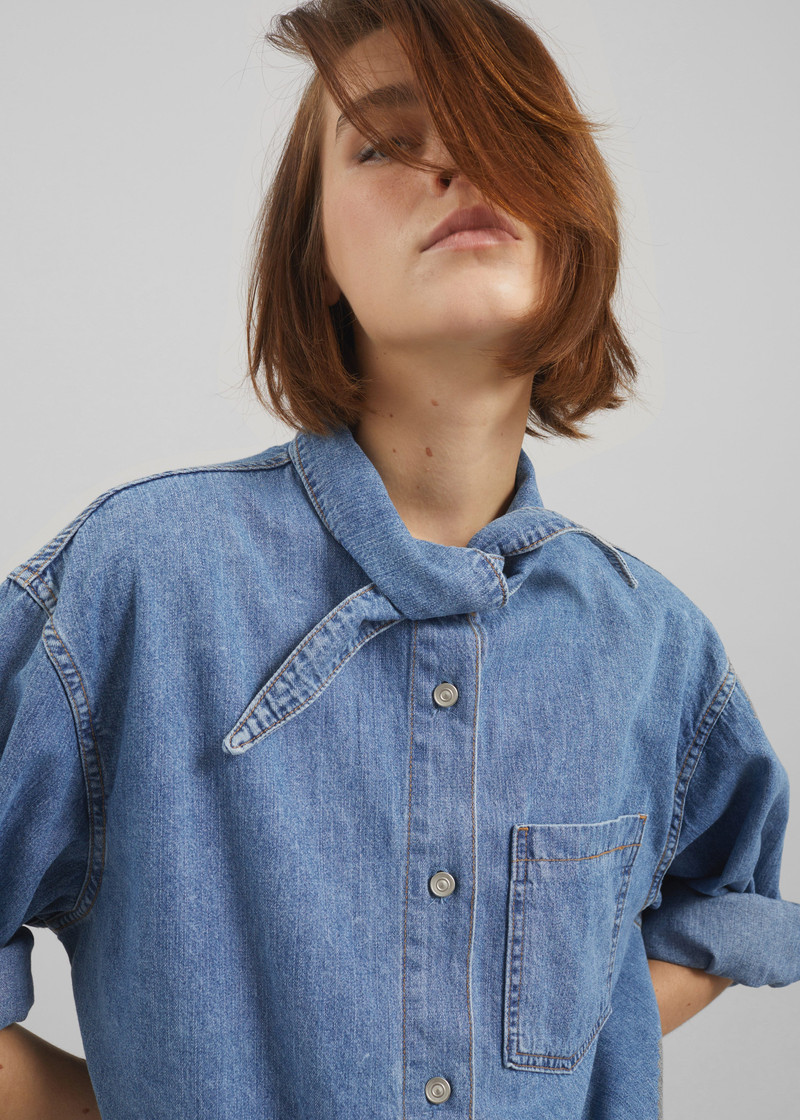 Varzy Denim Shirt - Medium Wash 4