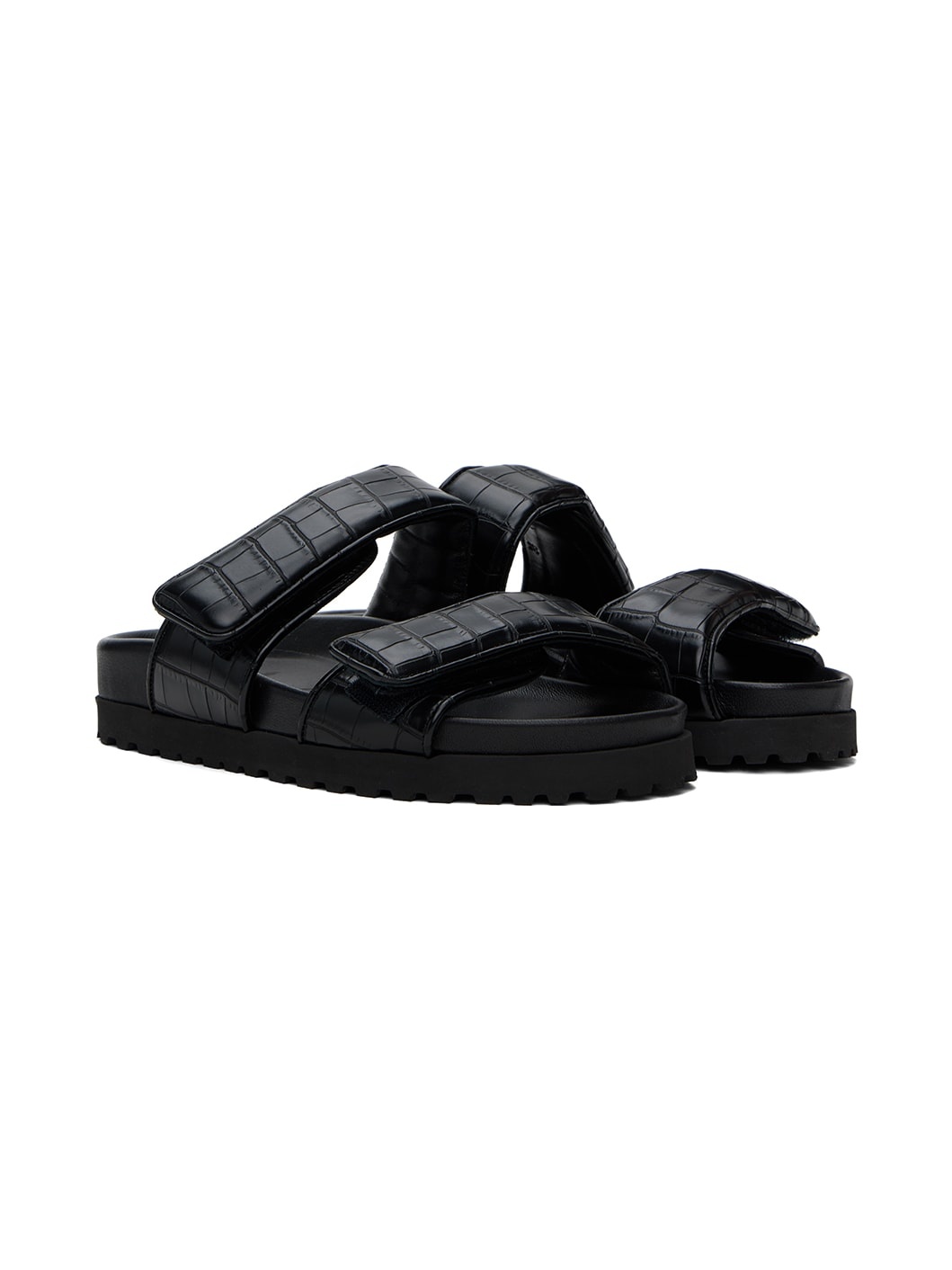 Black Perni 11 Croc Sandals - 4