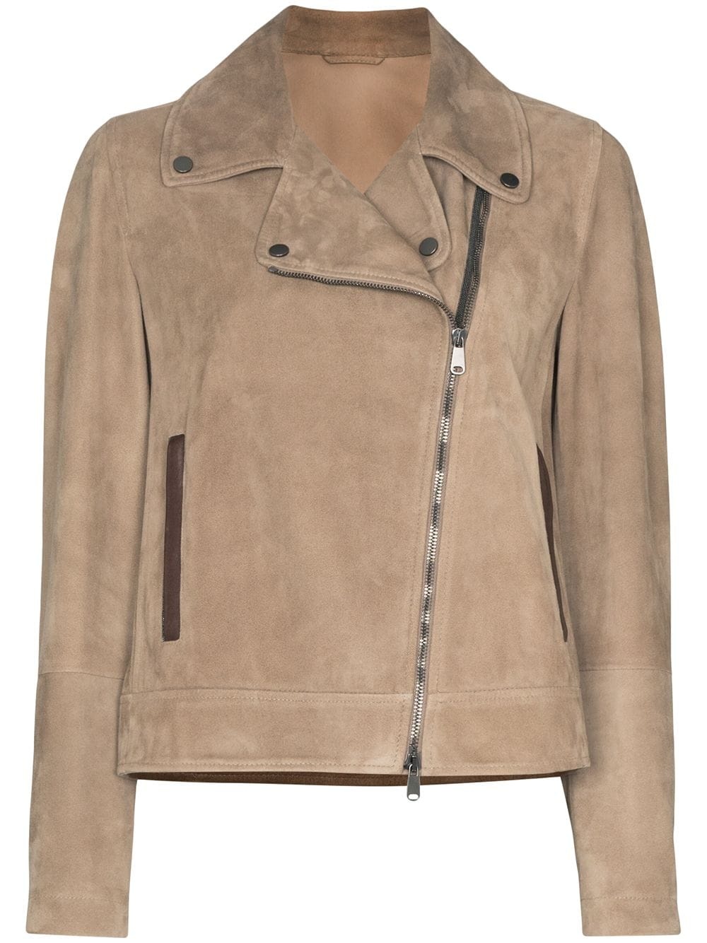 suede biker jacket - 1