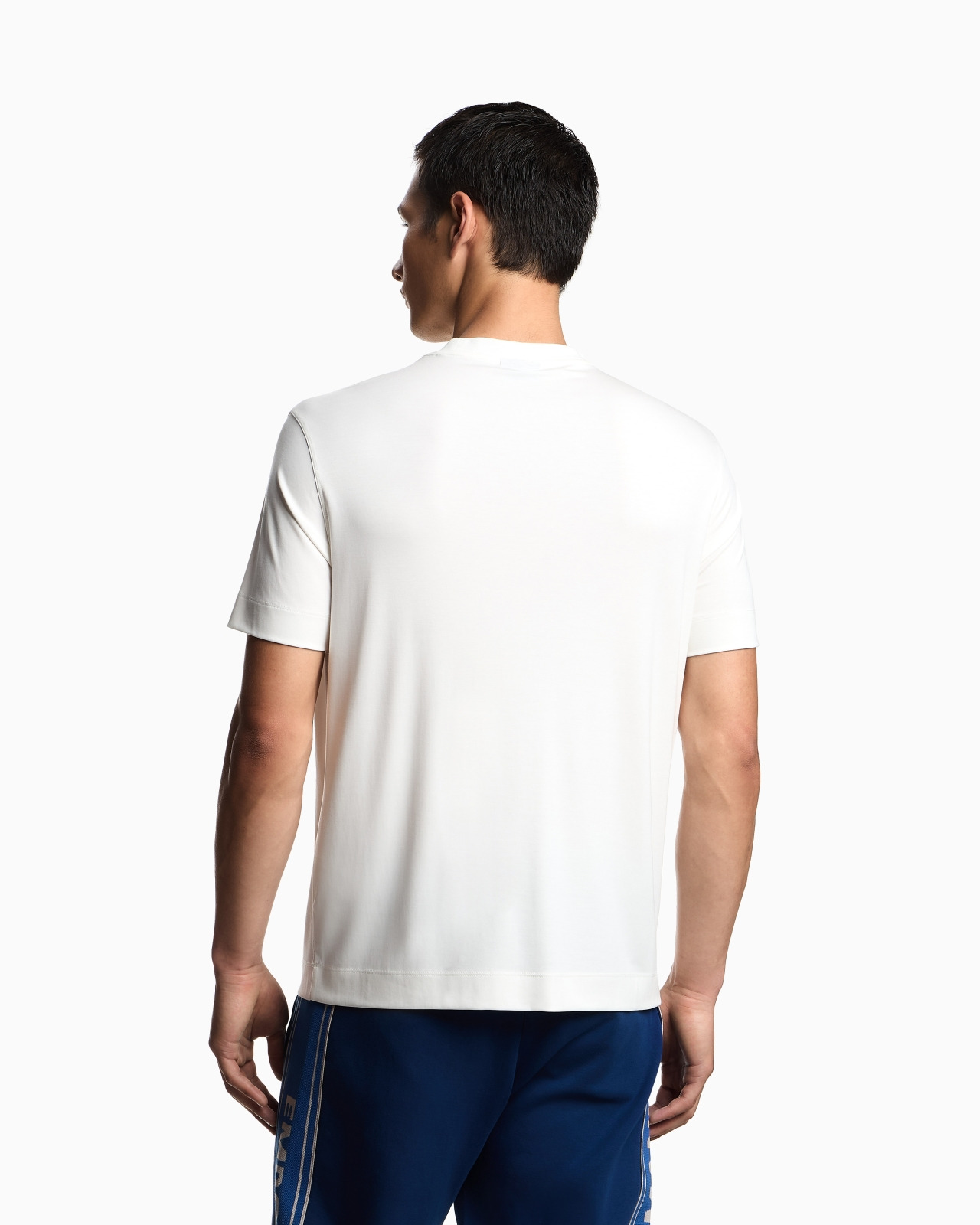 MODAL JERSEY T-SHIRT WITH MICRO EAGLE EMBROIDERY - 3