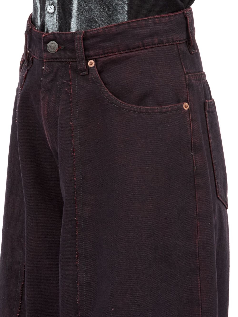single-stitch logo jeans - 7