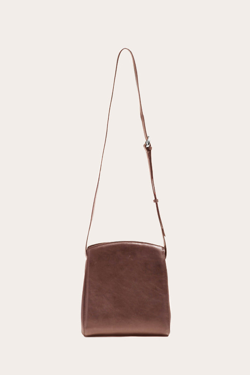 Liffner PUSHLOCK CROSSBODY BAG DARK BROWN outlook