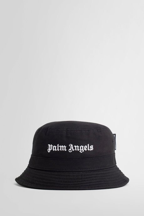 Palm angels women's black logo bucket hat - 1