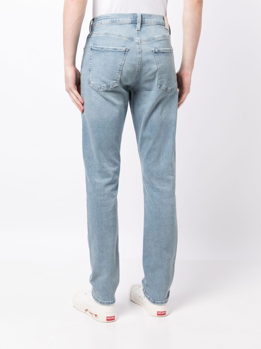 logo-patch slim-cut jeans - 4