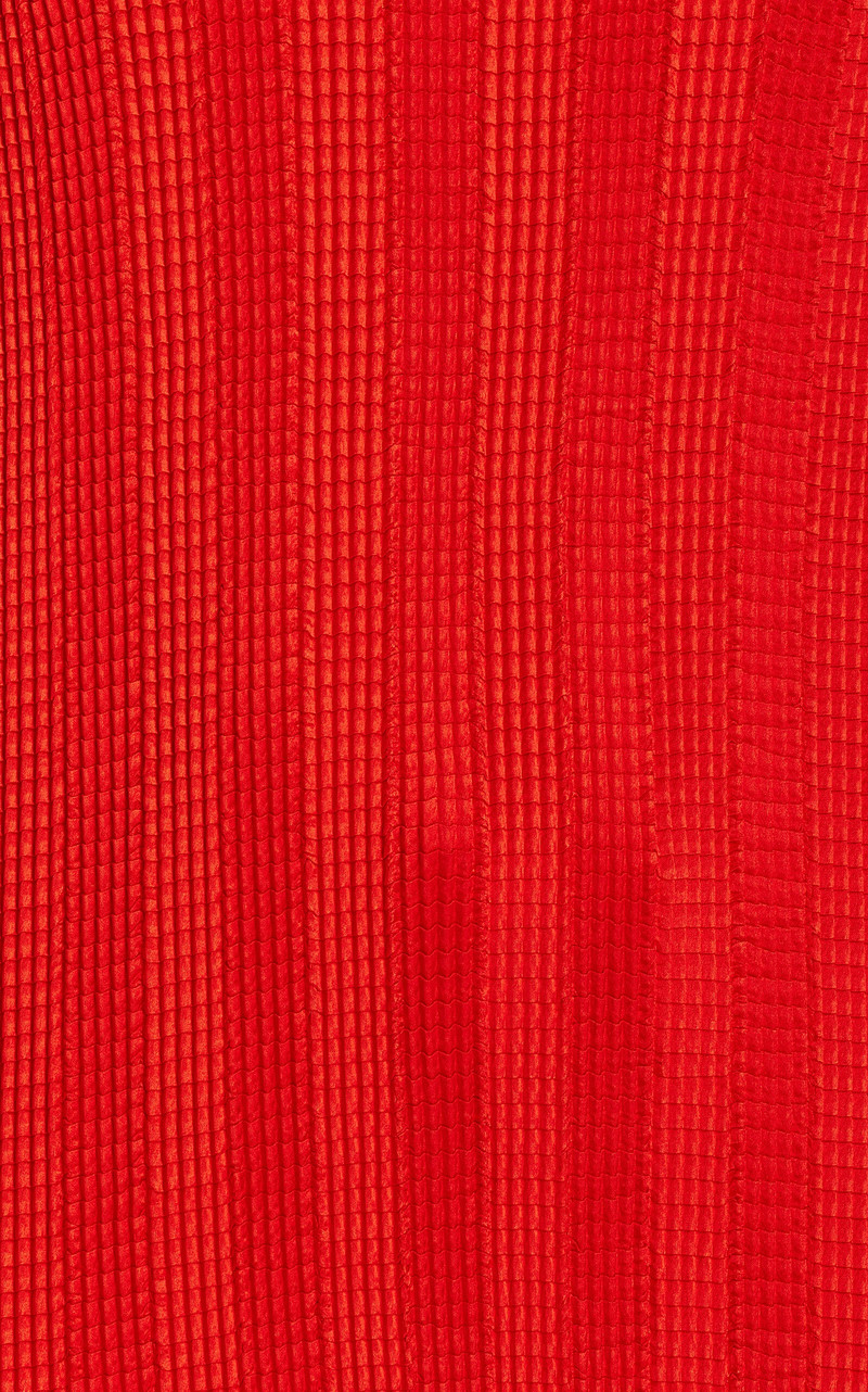 SIMKHAI Carys Crinkled Satin Top red outlook