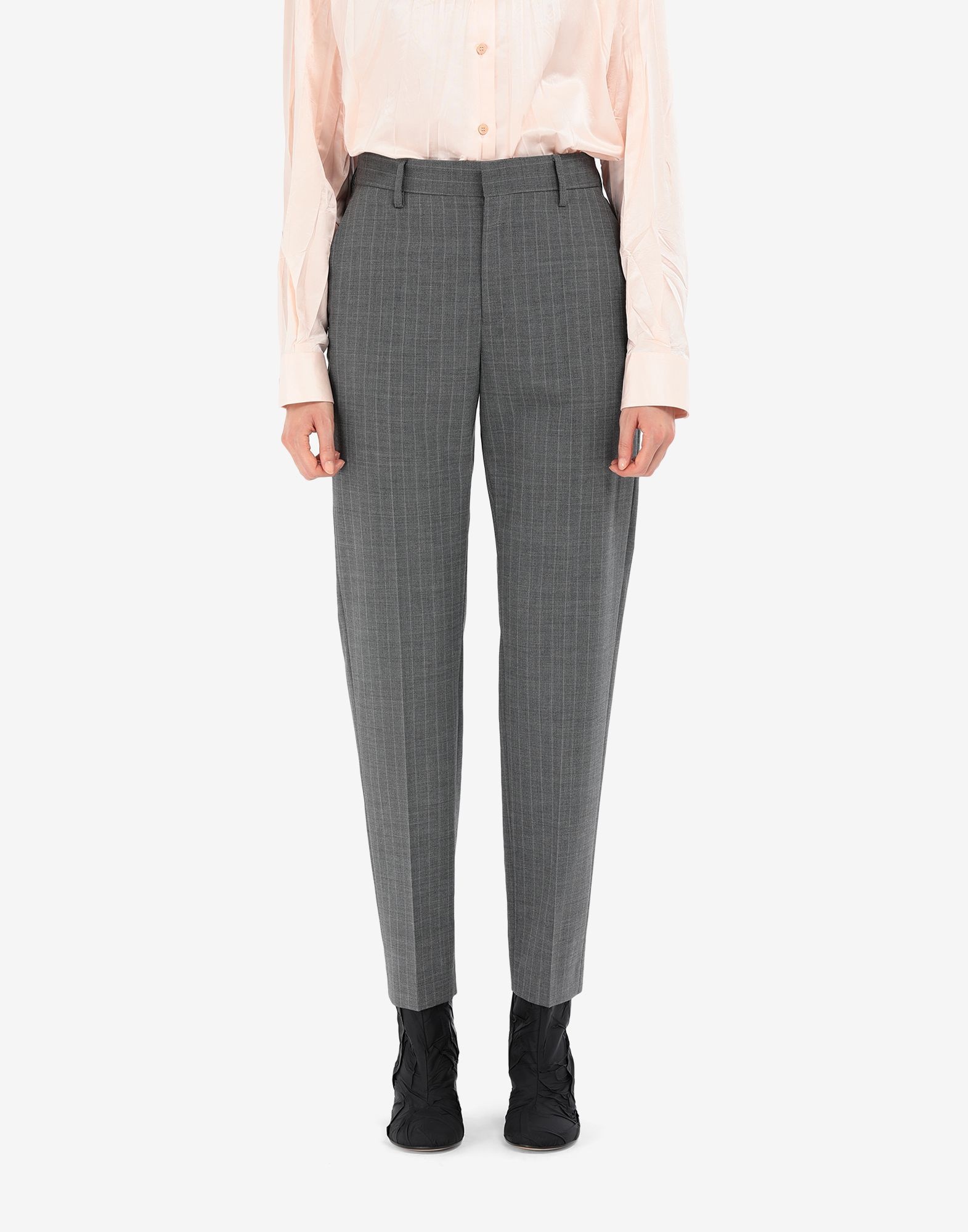 Pinstripe wool trousers - 5