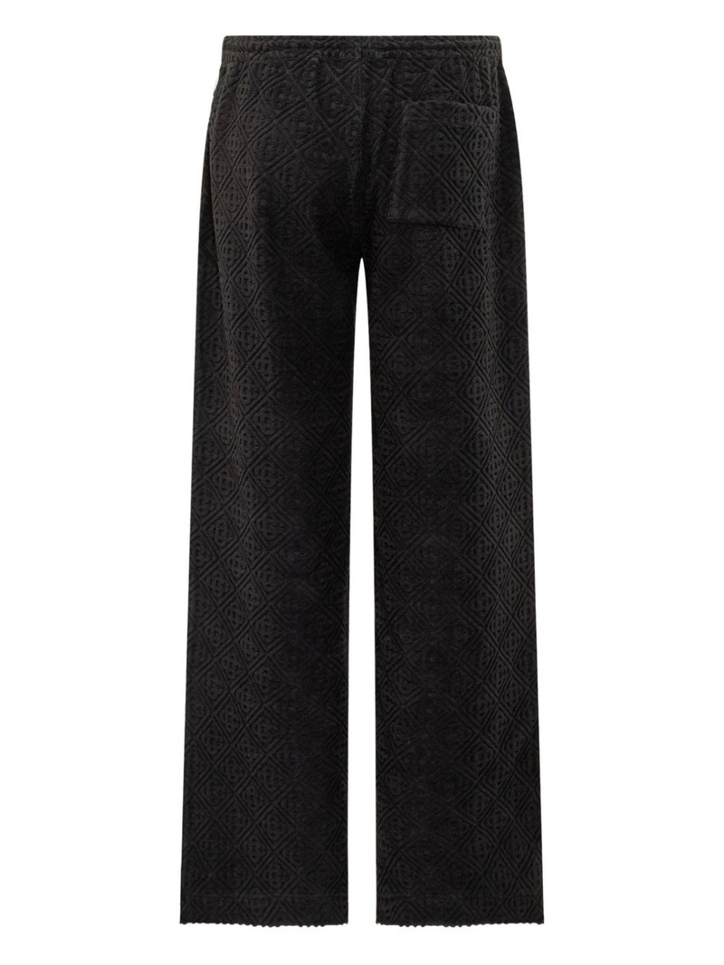 CASABLANCA textured-panel towelling trousers outlook