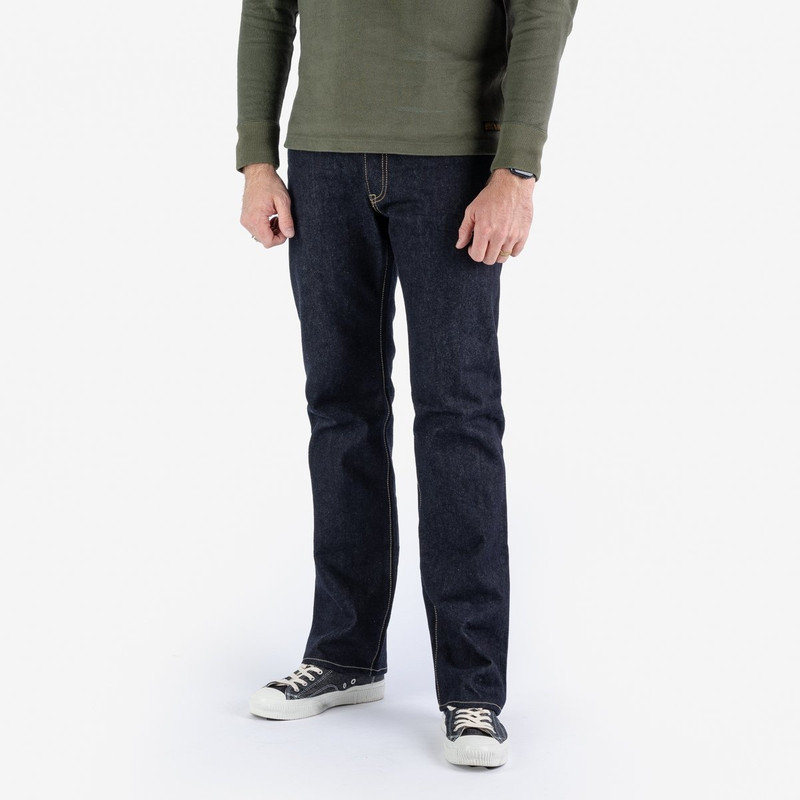 Iron Heart IHxSJF-634 14oz Iron Heart x SJF Selvedge Denim Straight Cut Jeans - Indigo outlook